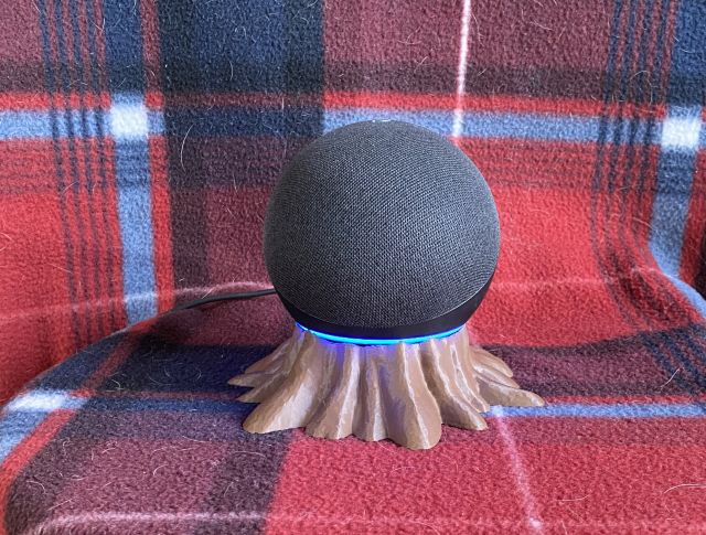 Tree Stump Alexa Echo Dot Pedestal - Dot 4 3D model thumbnail