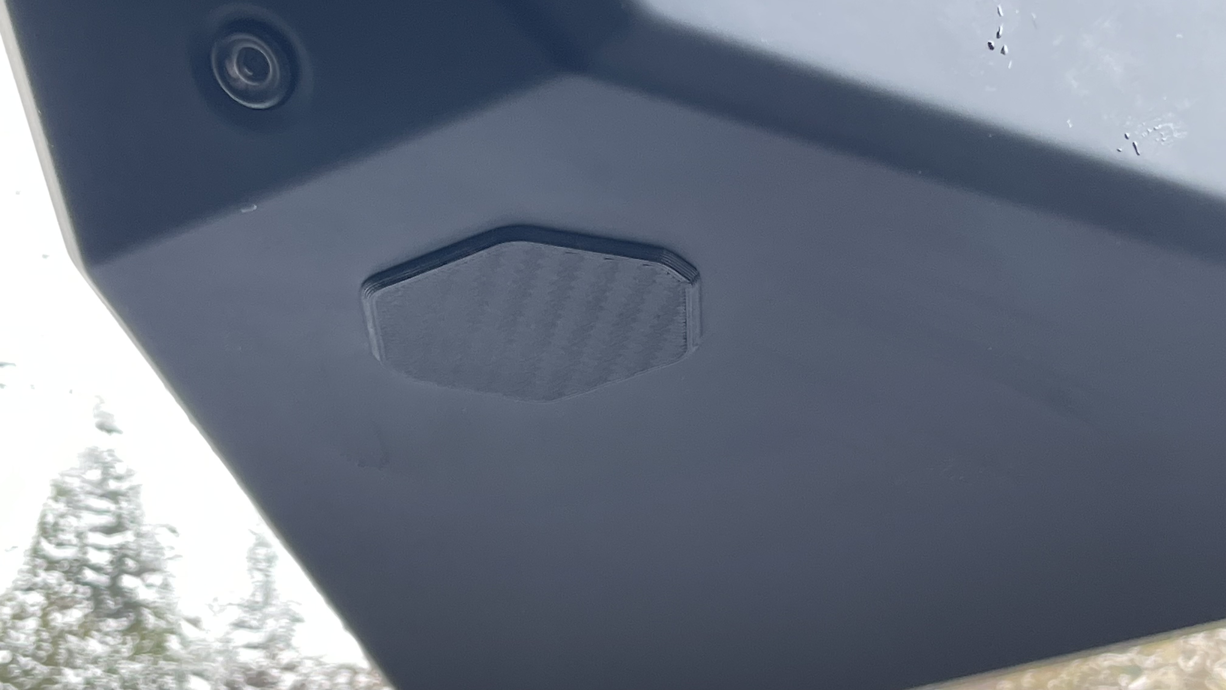 CyberTruck rear-view mirror cap