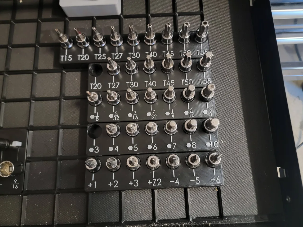 Husky 3/8th tool bit set holders gridfinity by Ian Cox | Download free ...