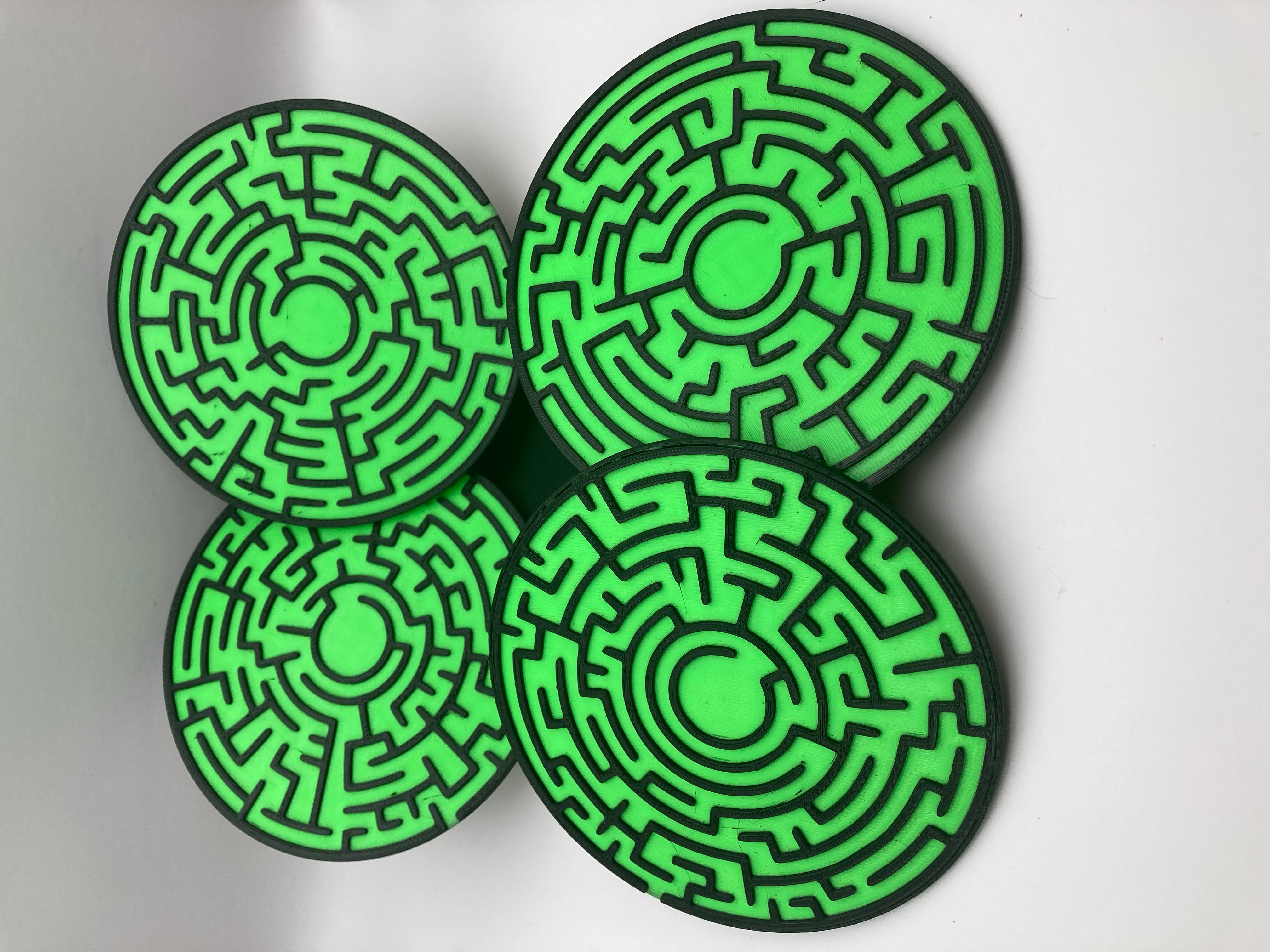 Miniatura 3 do modelo 3D Maze Coasters
