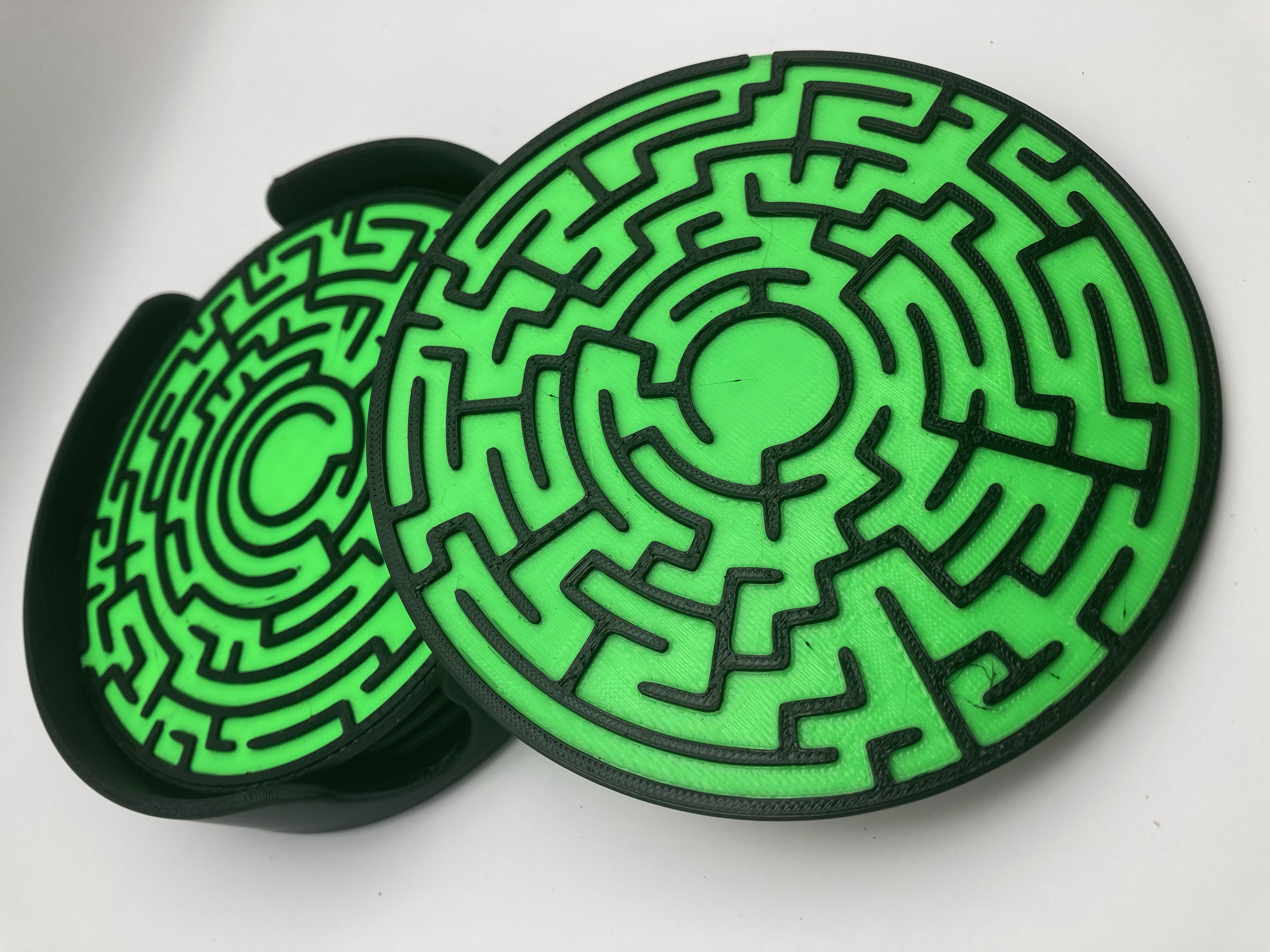 Miniatura 2 do modelo 3D Maze Coasters