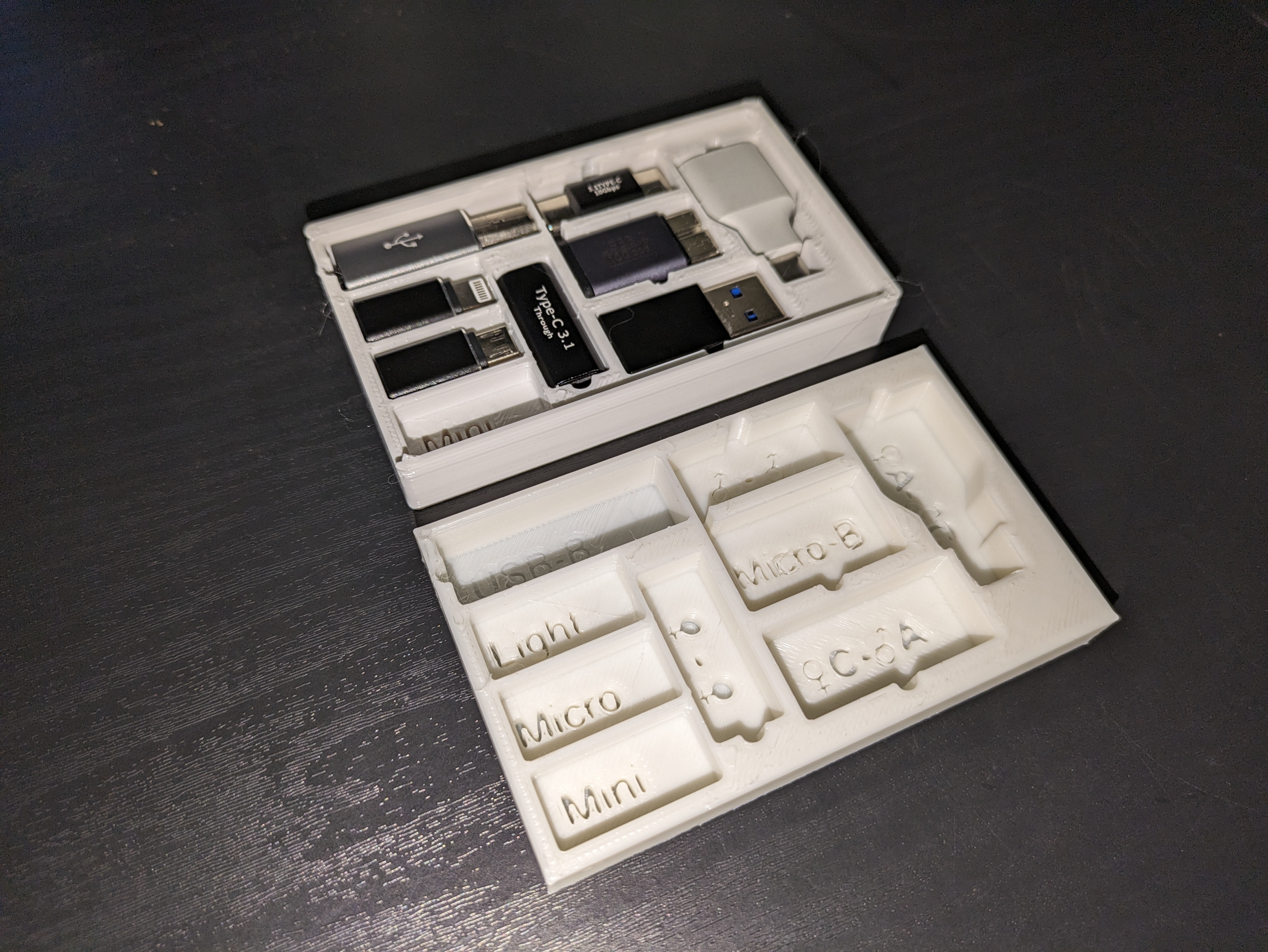 USB-C Adapter Storage Box