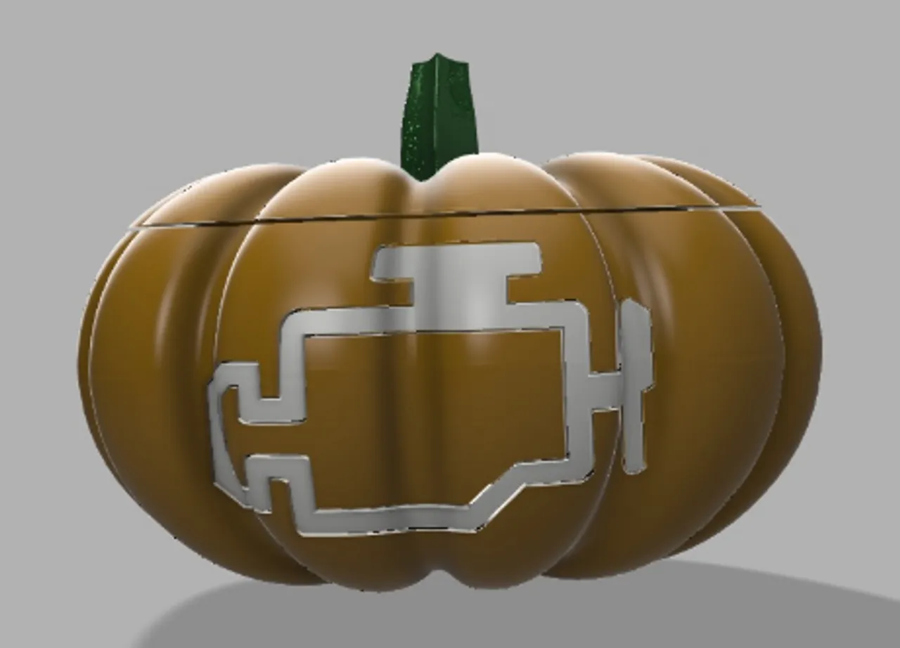 Check Engine Light Pumpkin