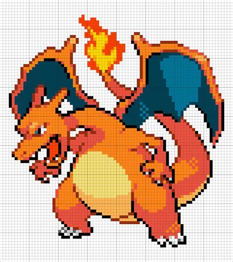 Glurak pixelart