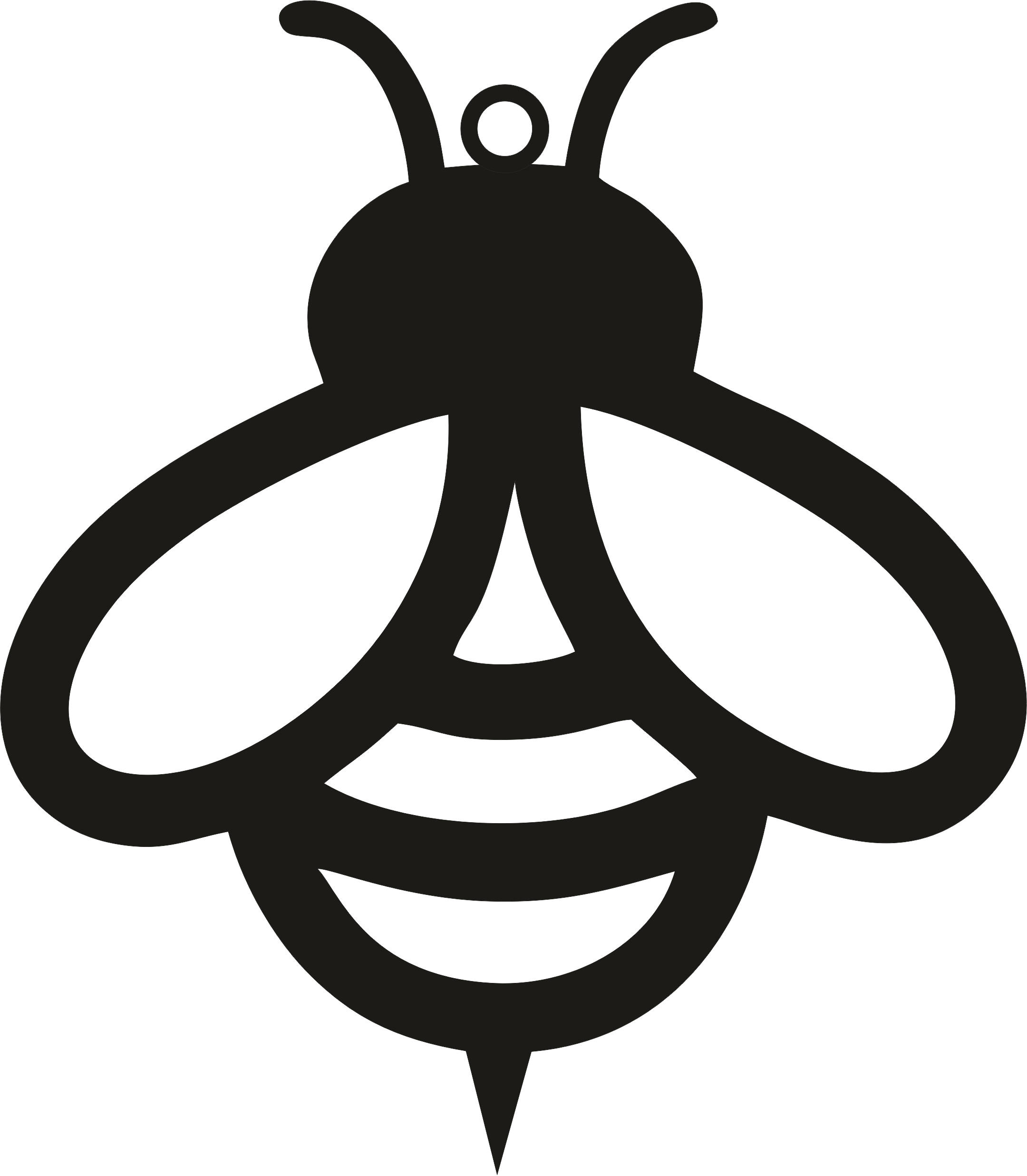 Miniatura 2 do modelo 3D Cute bee earrings