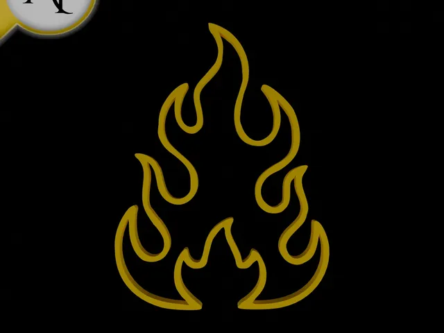 Simple Flame Symbol - 2D Art