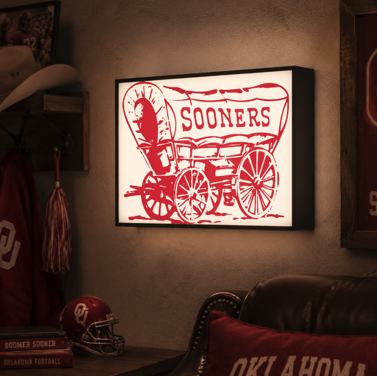University of Oklahoma Sooners LED Lightbox | Multicolor 3D Printable 3MF