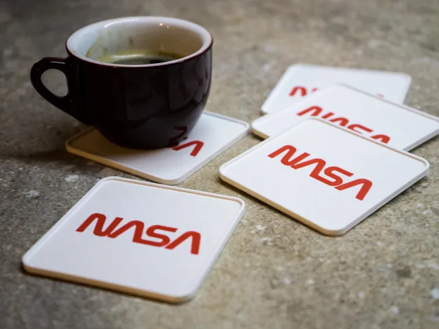 NASA coasters for dual extrusion, multi material or single nozzle printers
