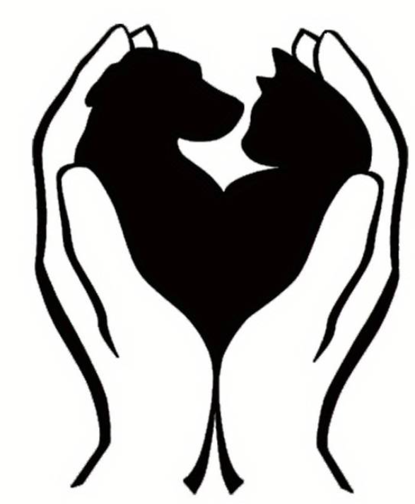 Handheld Heart-shaped Love Cat And Dog wall art
