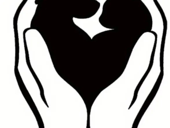 Handheld Heart-shaped Love Cat And Dog wall art