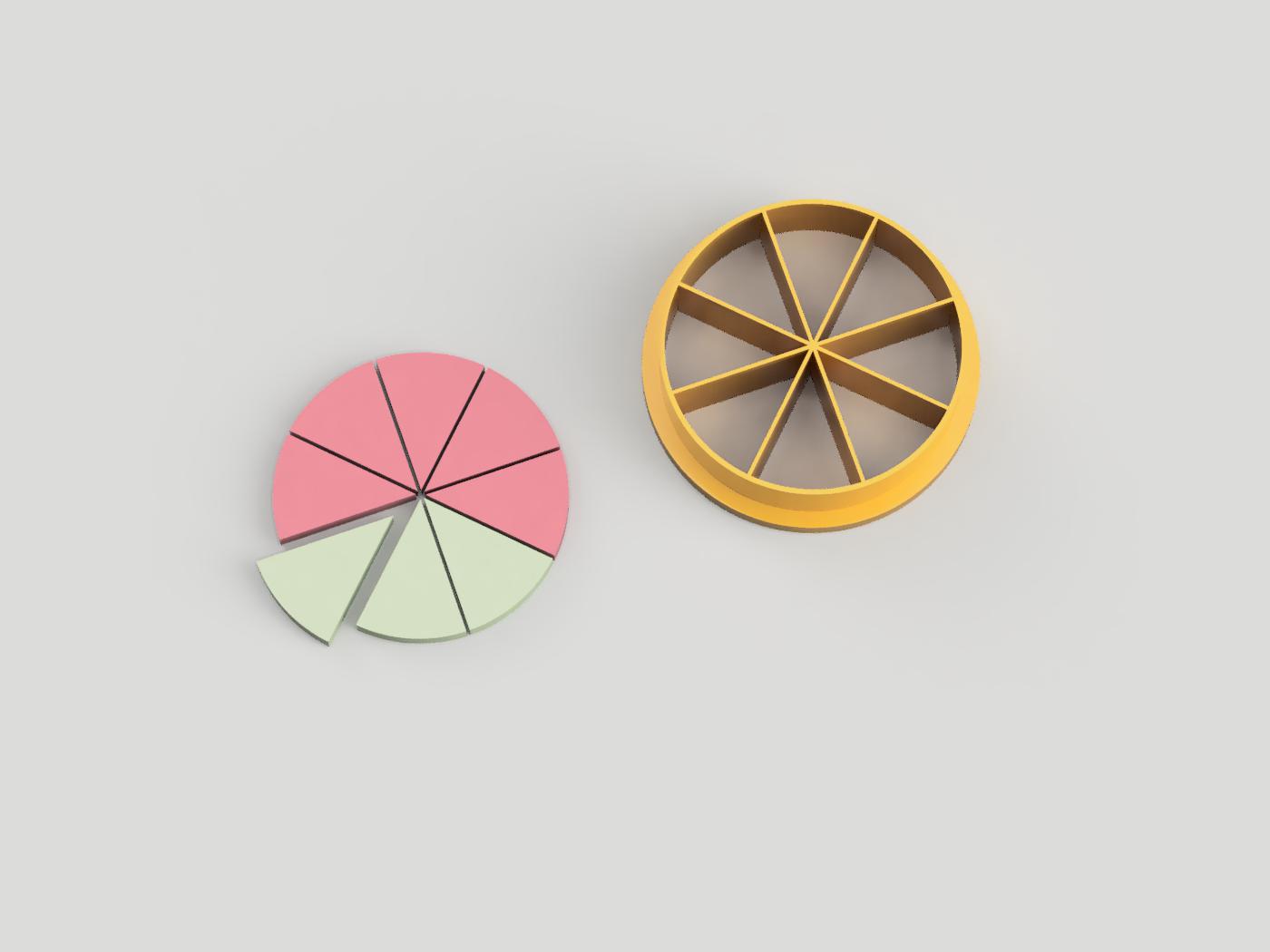 Color Recipe Wheel Clay Cutter