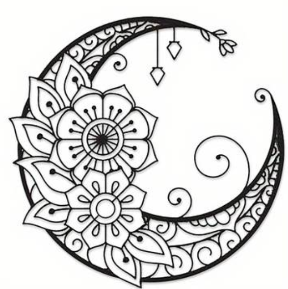 Unique Mandala Flower Moon by Jura Švébiš | Download free STL model ...