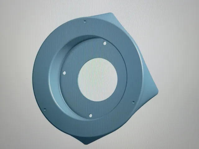 Hikvision Turret Camera to 4" Square Junction Box Adapter