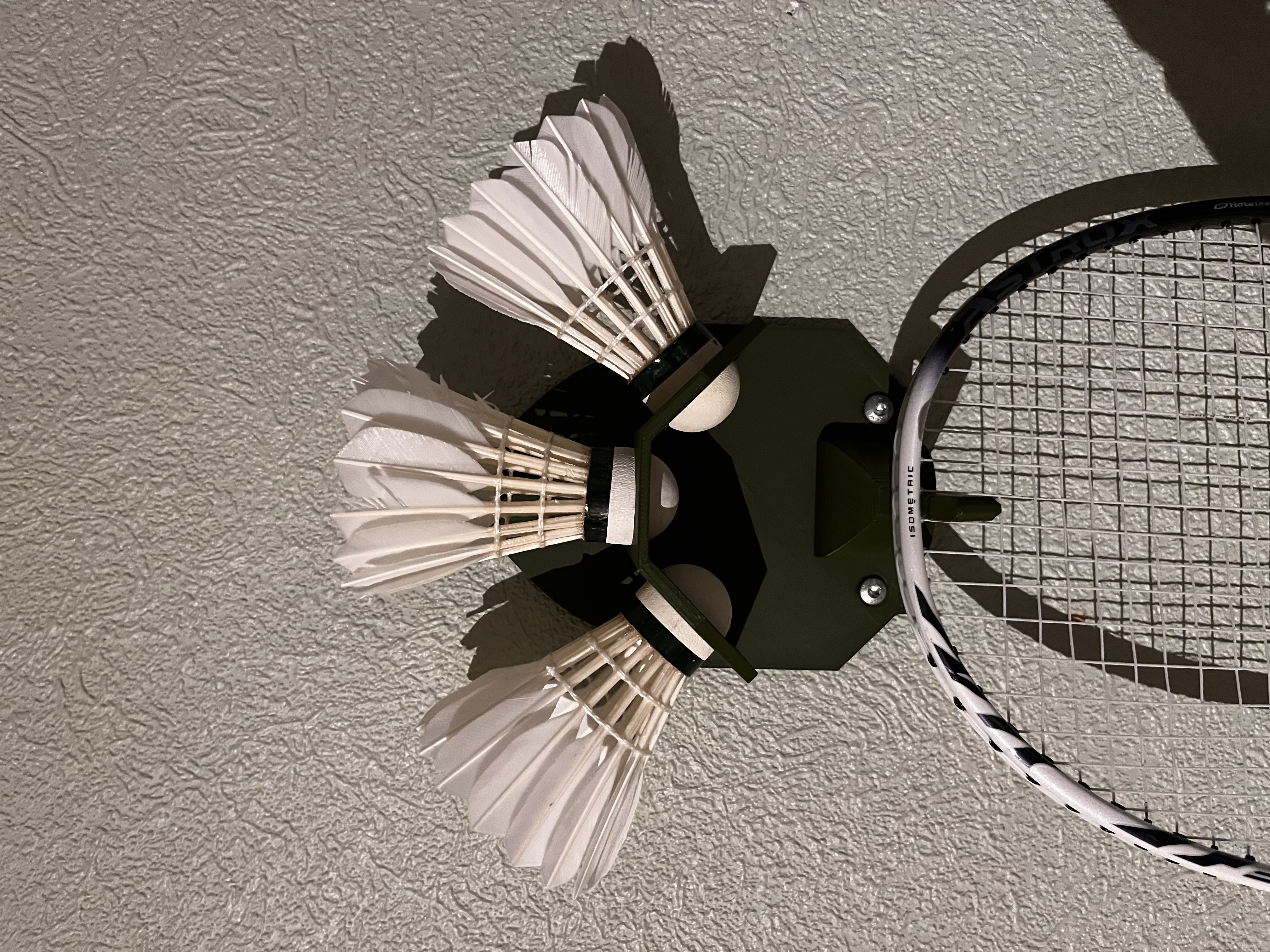 Miniatura 4 do modelo 3D Badminton racket hanger