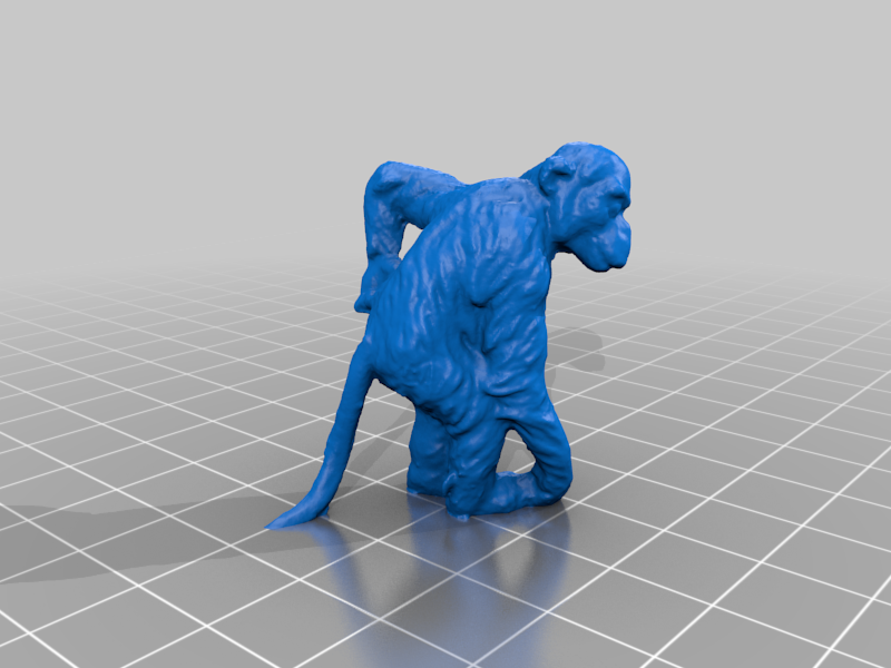 Chimp, GDR/DDR Figurine - 3D Scan