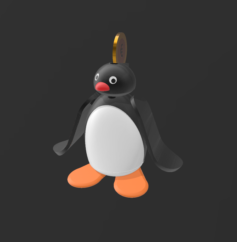 Pingu piggy bank by Z3Dus | Download free STL model | Printables.com