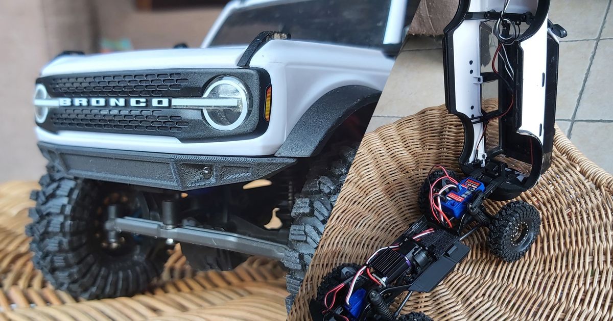 TRX4M Low Profile Bumpers, Bumper Delete and Hinged Body mod by ...