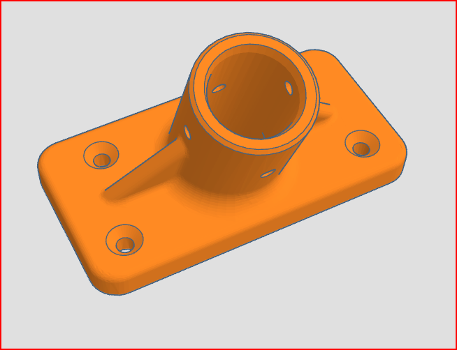 Broom Handle Bracket / Broomstick Mount (23mm)