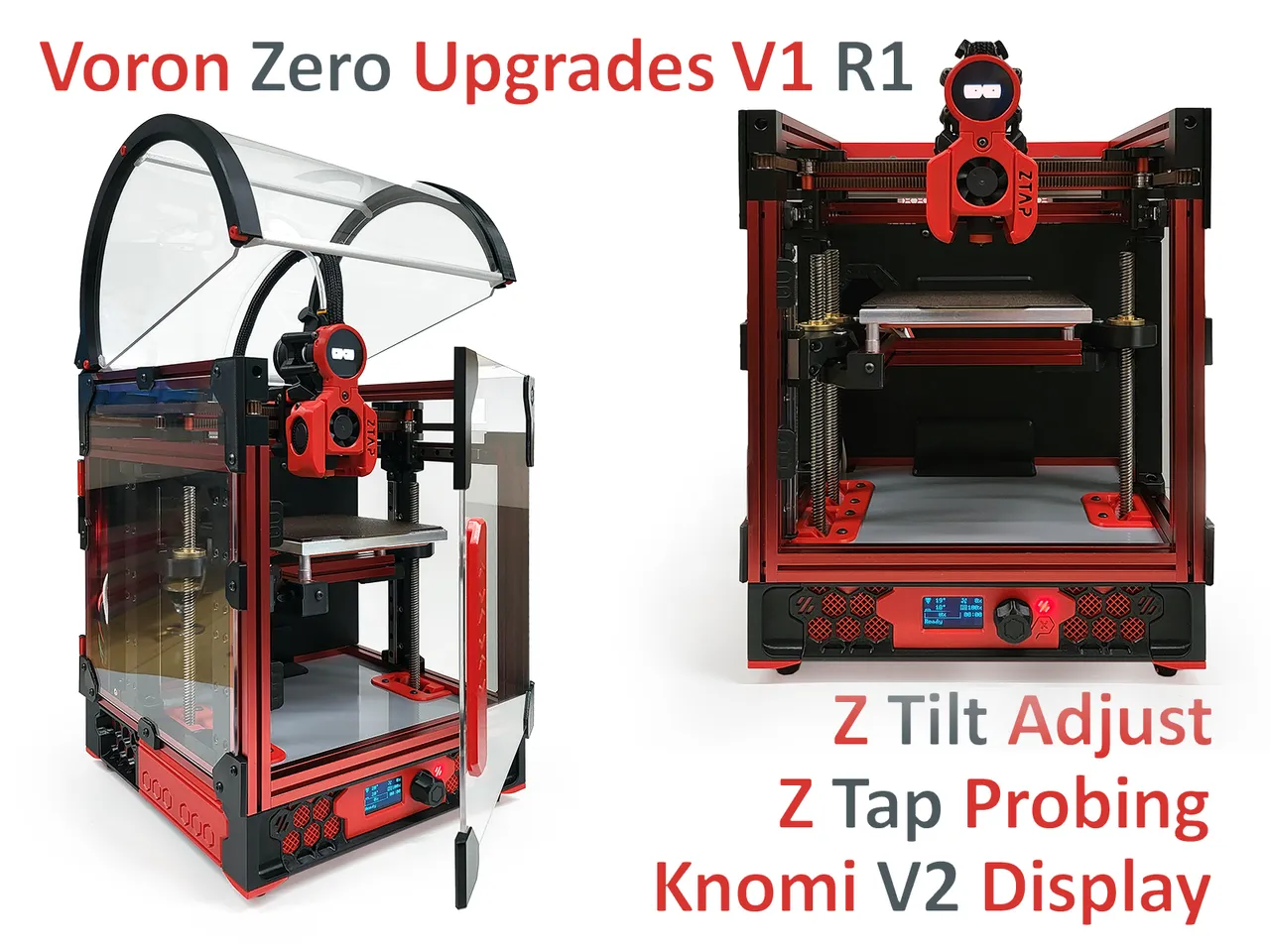 Voron 0 ZTap Probing ZTilt Adjustment & Knomi V2 Display by