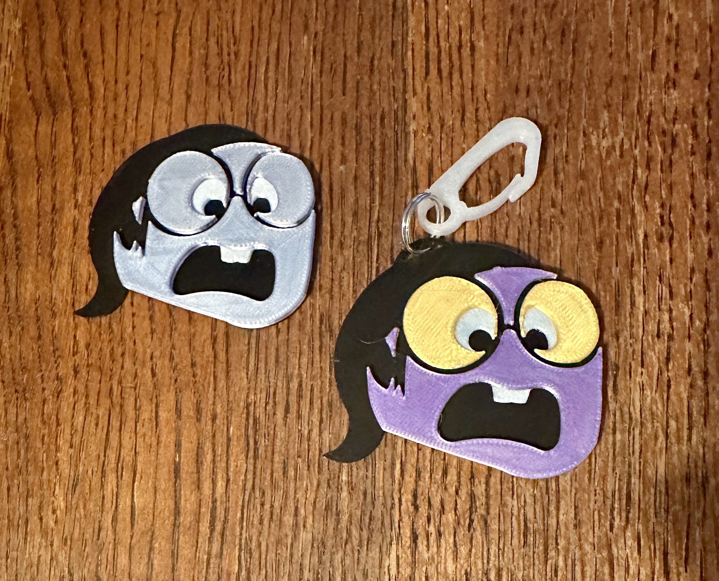 Inside Out - Sadness - Pixar movie 4 colors no AMS keychain earrings etc.