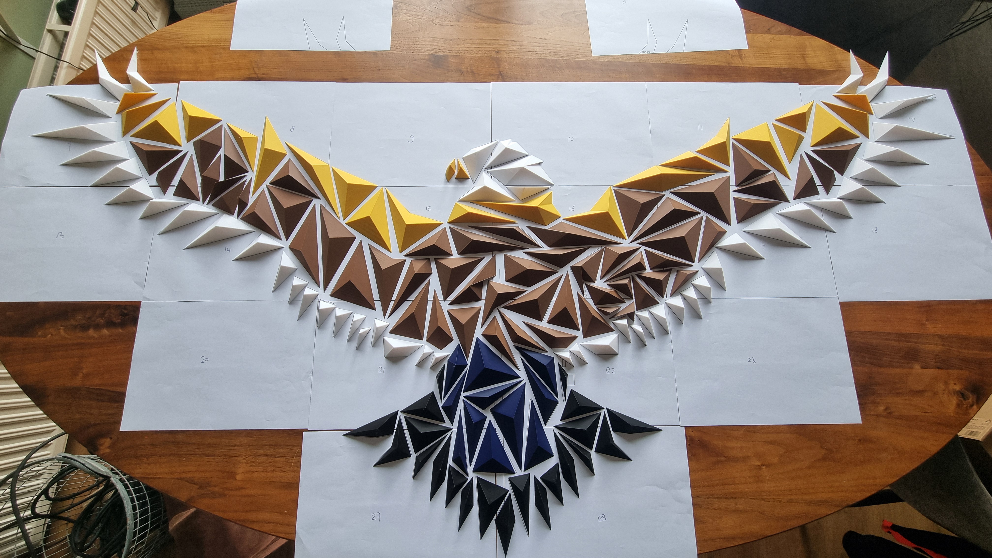 eagle 3d wall art