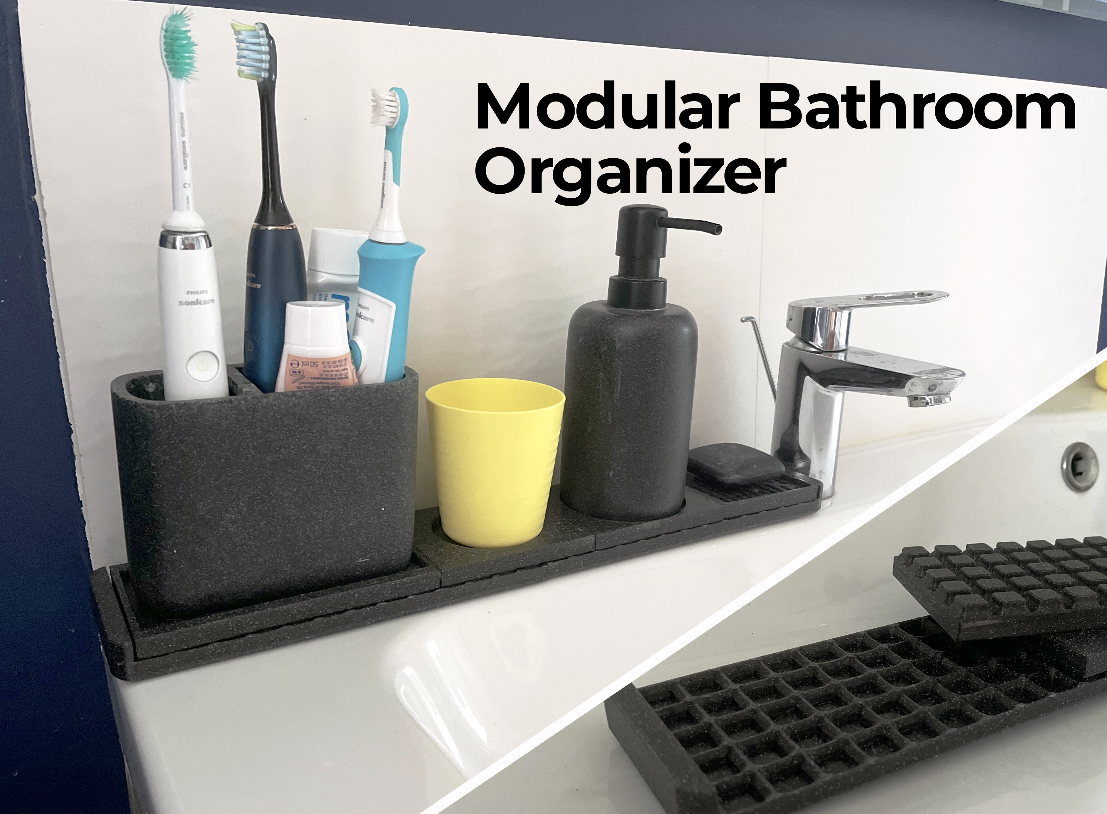 Modular Bathroom Organizer by Kazar | Download free STL model ...