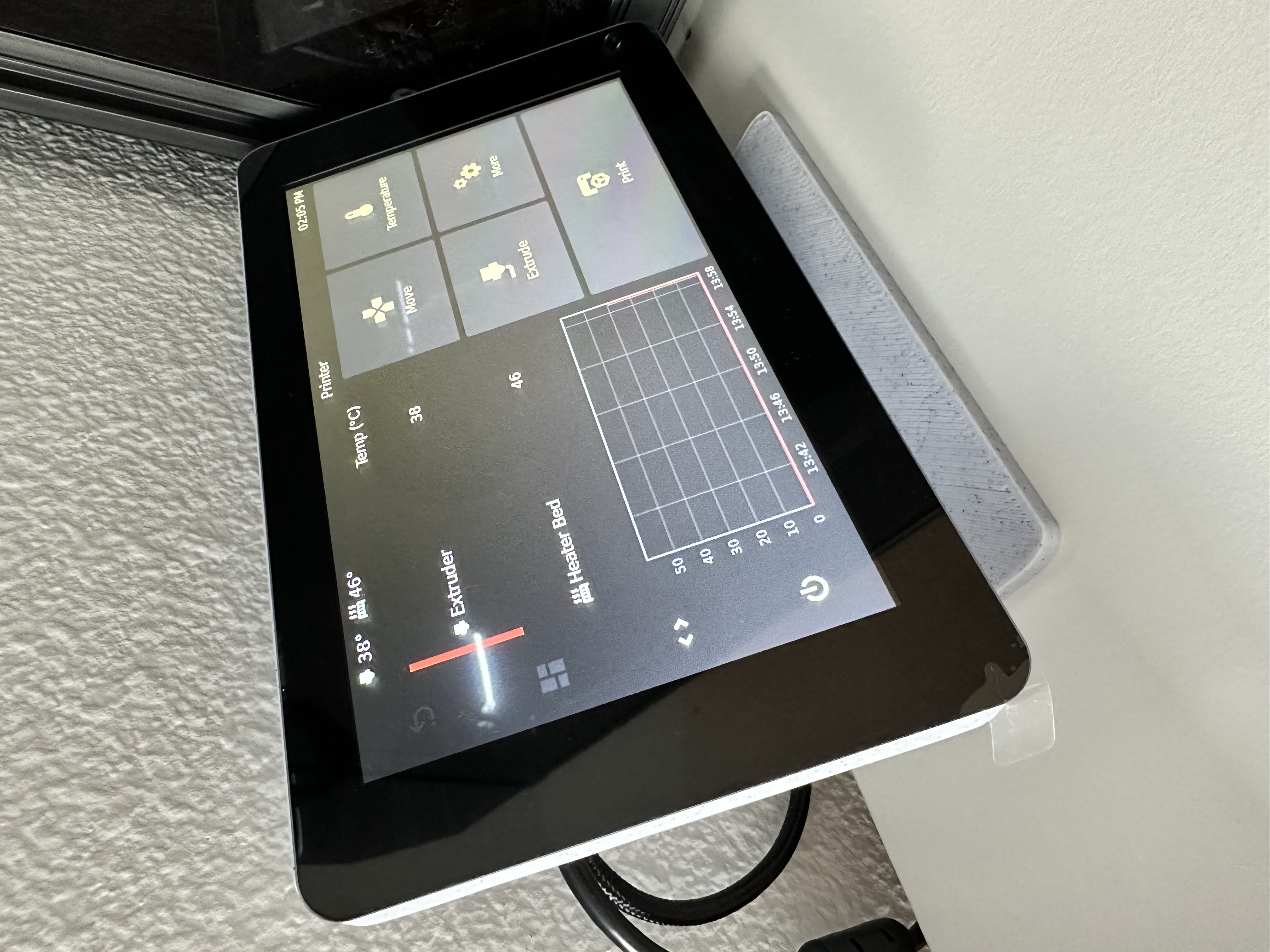 Raspberry Pi 7 Inch Touchscreen Case with Rotating Stand 3D model thumbnail