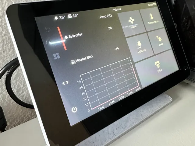 Raspberry Pi 7 Inch Touchscreen Case with Rotating Stand
