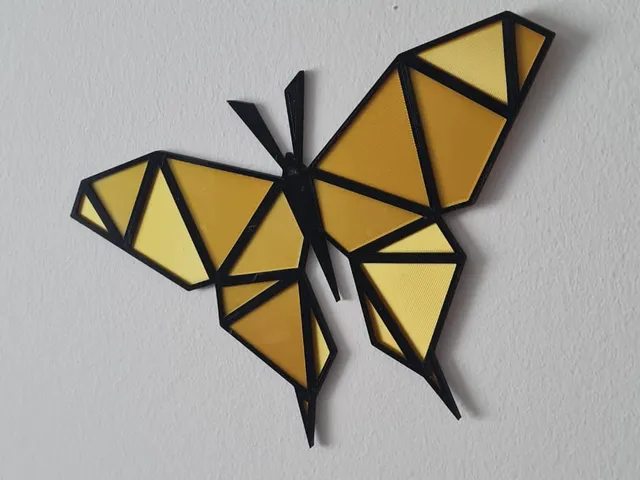 Low Poly / Geometric Butterfly Wall Art