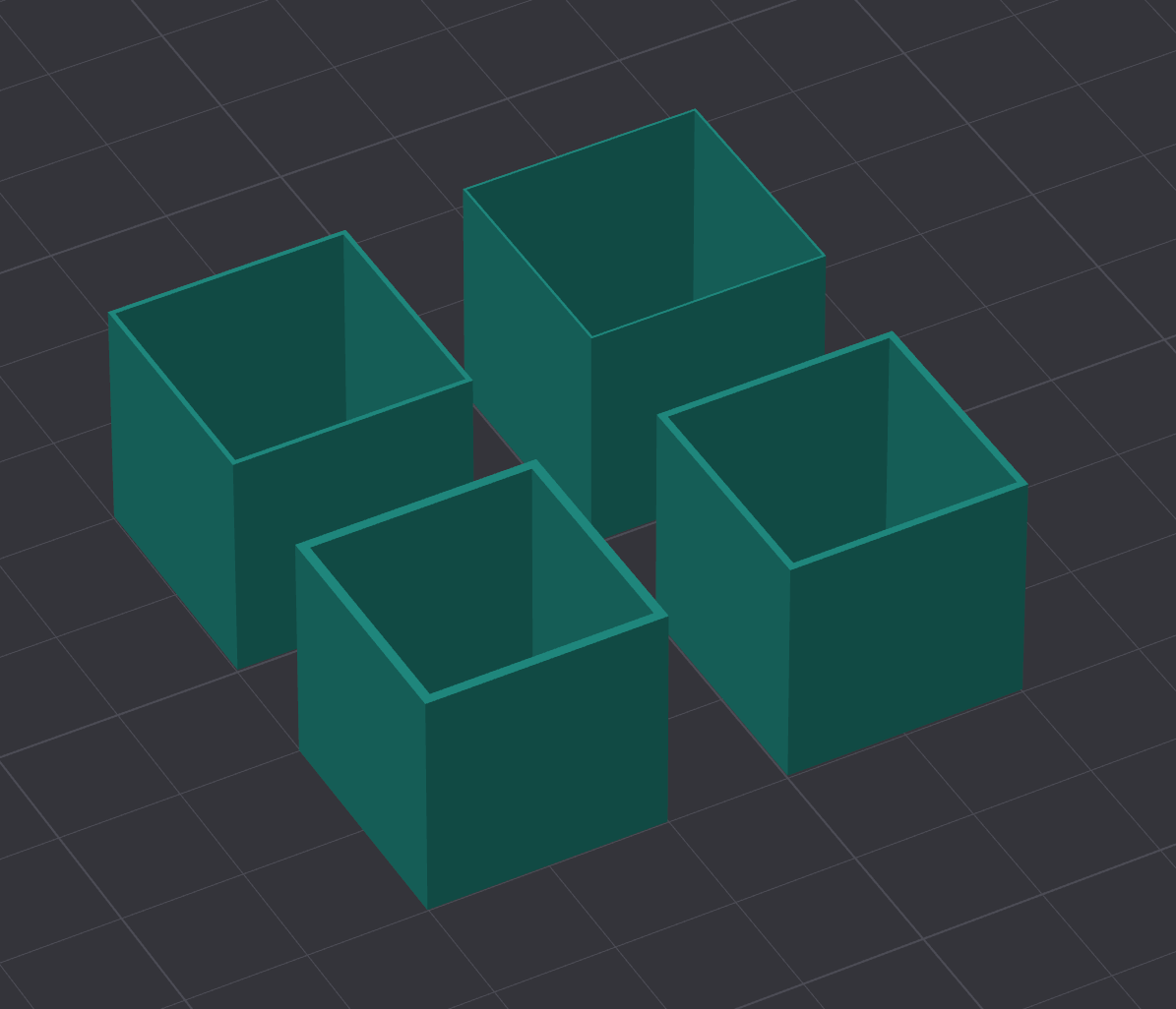 Calibration Cubes (0.2mm)(0.4mm)(0.6mm)(0.8mm)