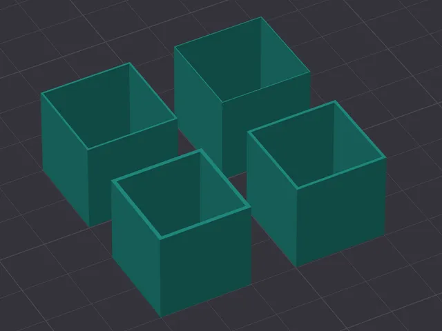 Calibration Cubes (0.2mm)(0.4mm)(0.6mm)(0.8mm)