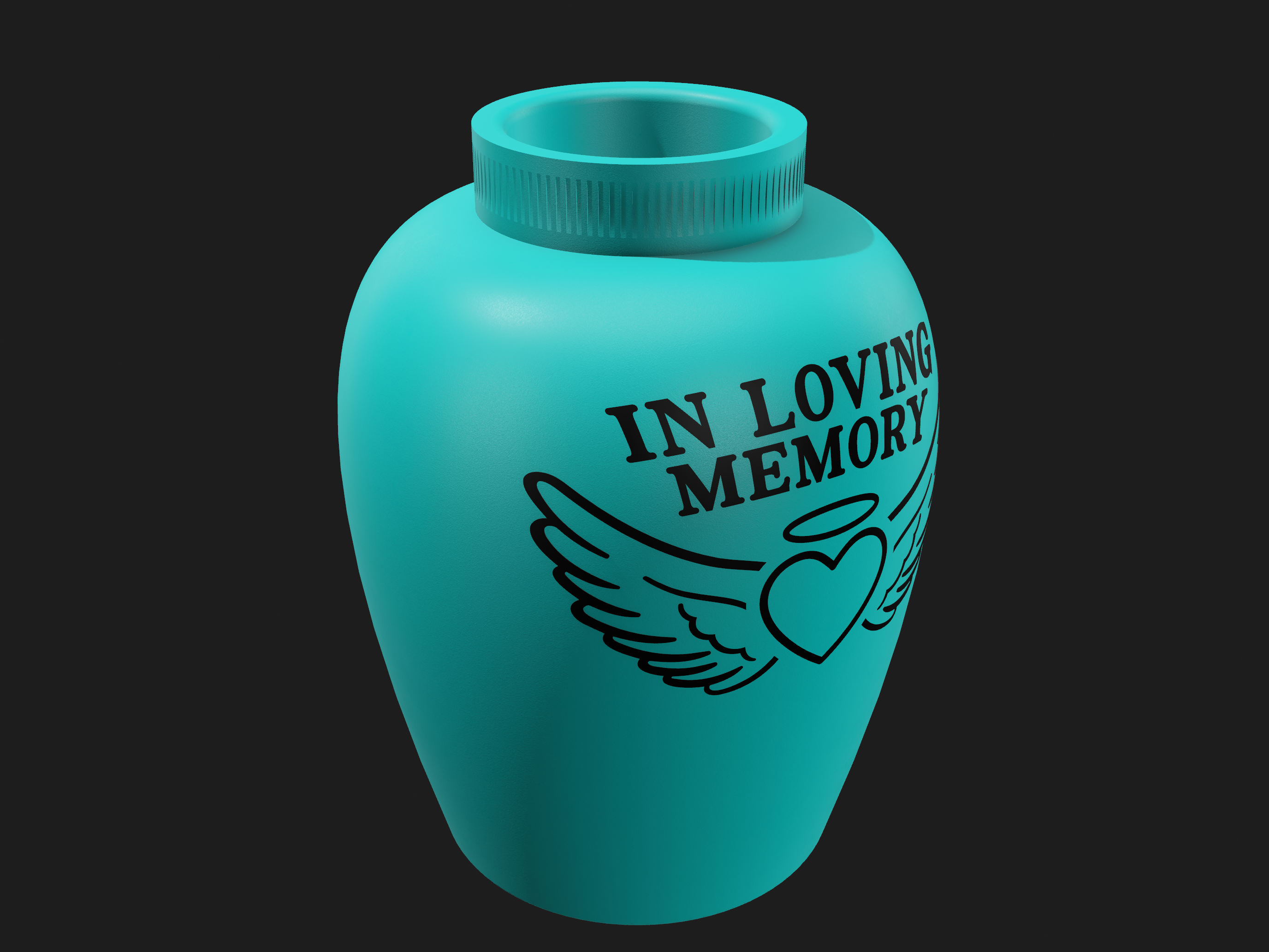 In Loving Memory — Urn Shaped Vase