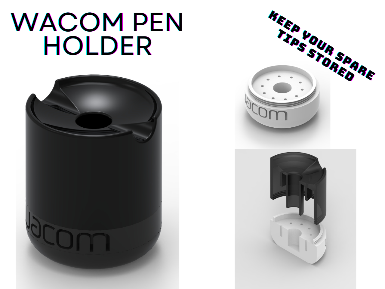 SOPORTE LÁPIZ WACOM INTUOS / WACOM INTUOS PEN HOLDER (UPDATED)