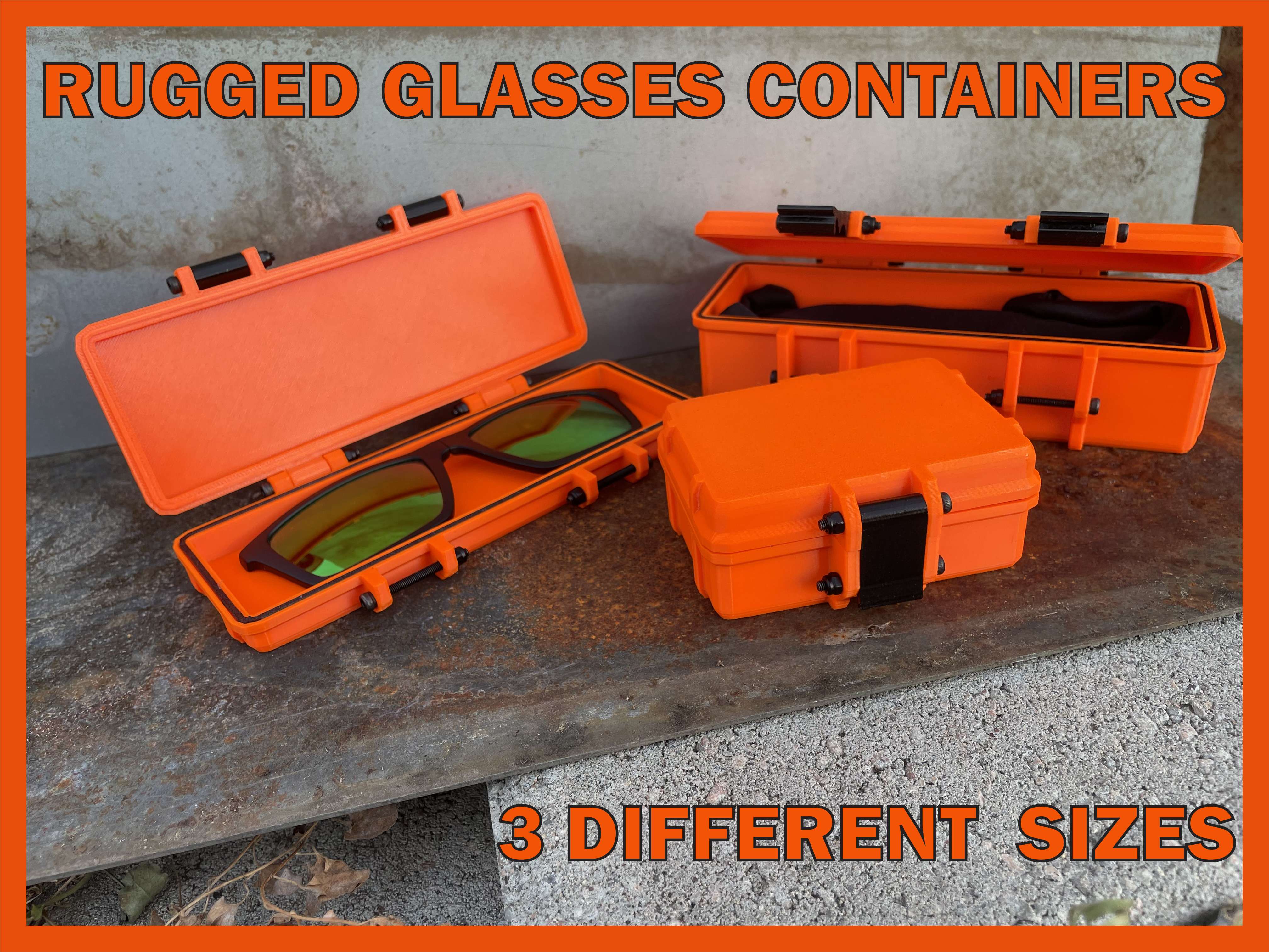 Rugged Glasses & Magnetic Sunglasses Boxes - 3 Sizes