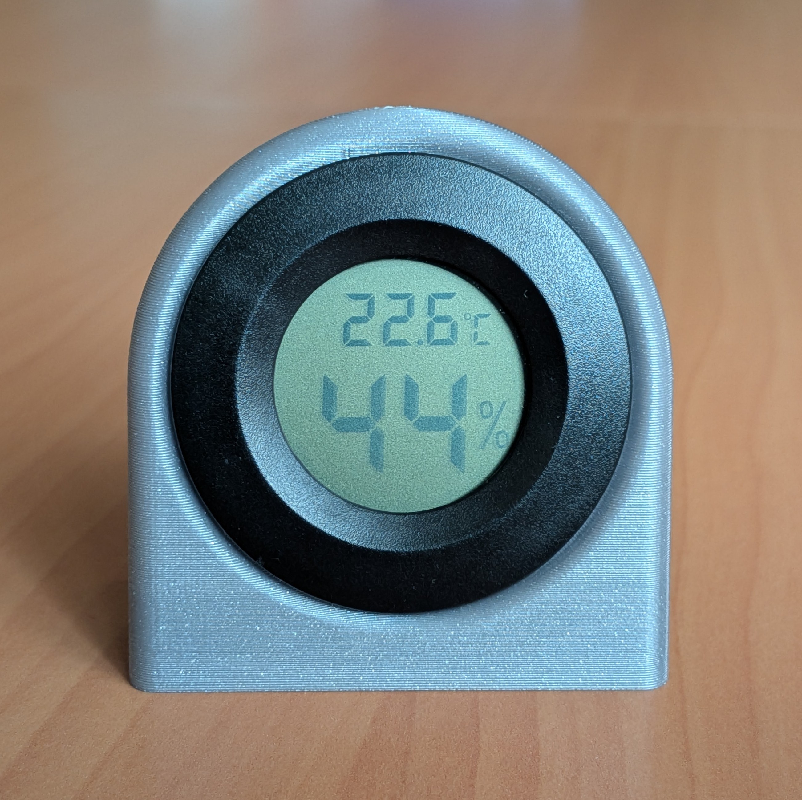 Stand for round mini hygro- thermometer (4.5cm / 1.77")