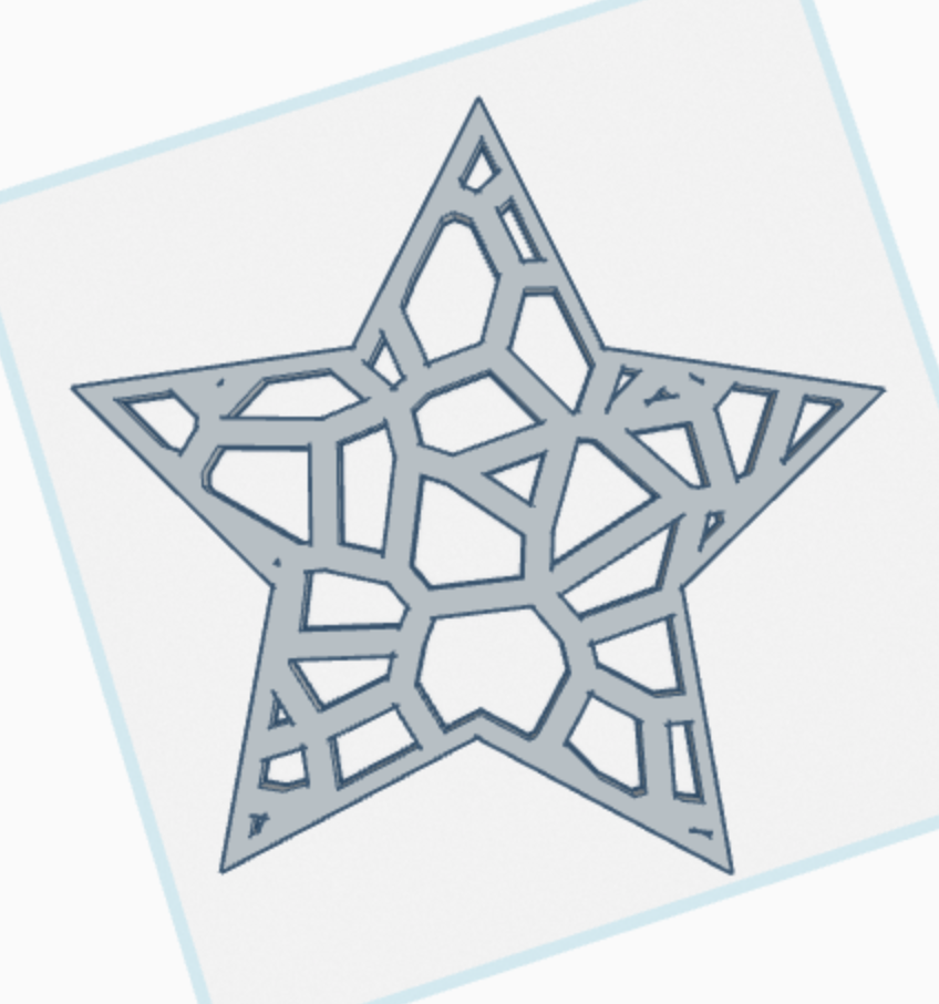 Voronoi Star Wall Art by Juke11 | Download free STL model | Printables.com