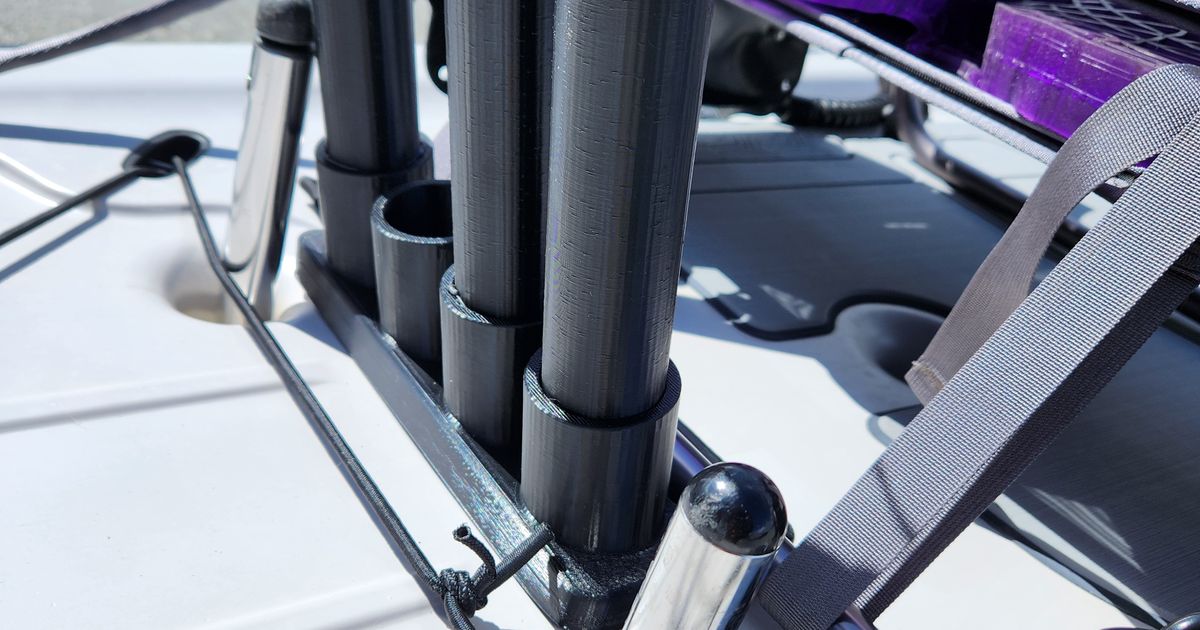 Hobie Lynx - Rod Holder by arod2051 | Download free STL model ...