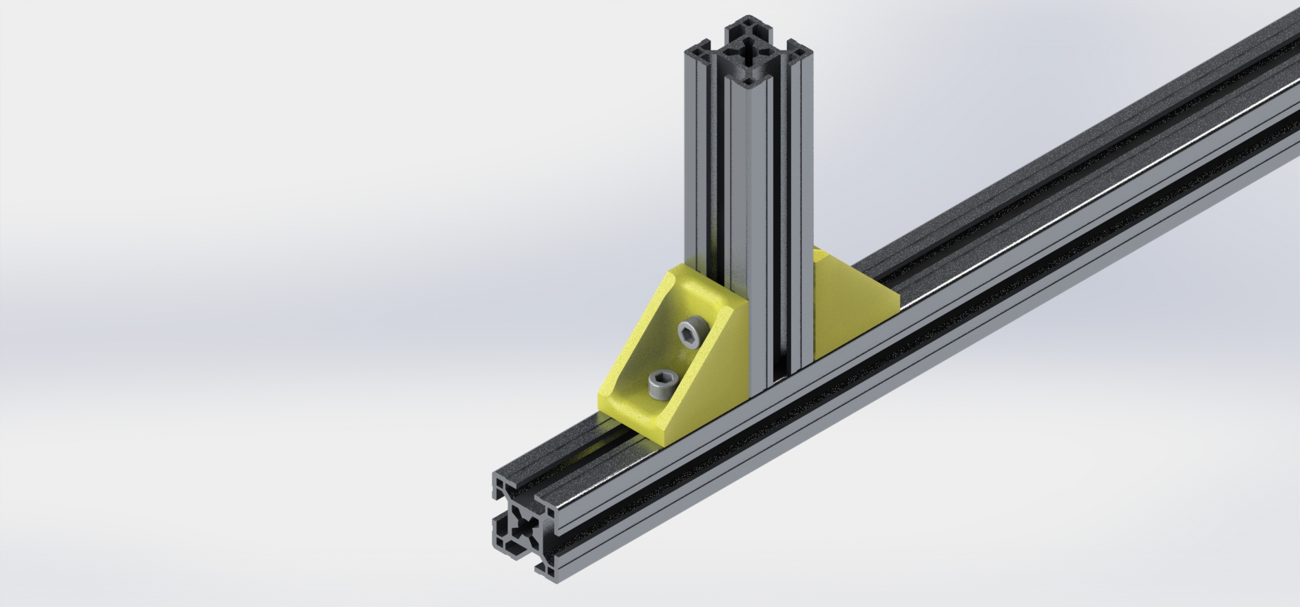 Aluminum profile corner brackets - multiple sizes