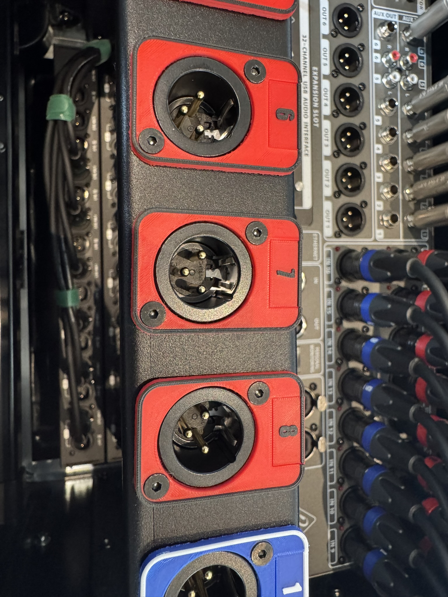 Neutrik D-Style Rack Panel Coulour Coding Plate