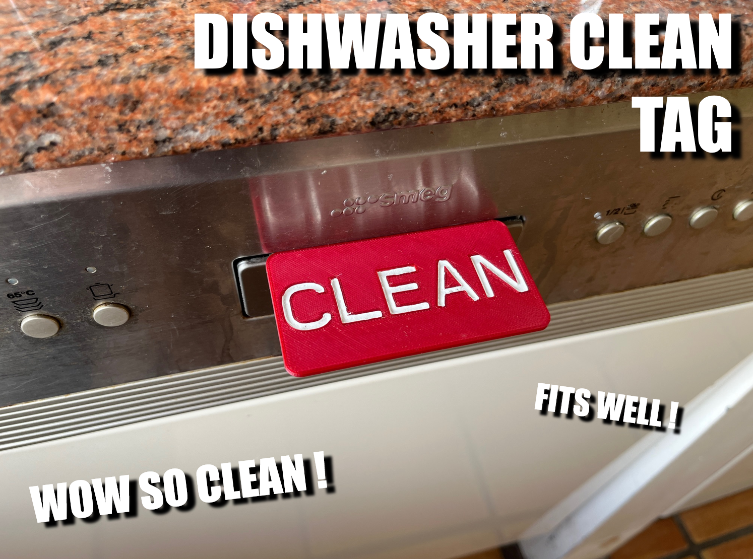 Dishwasher Clean Tag