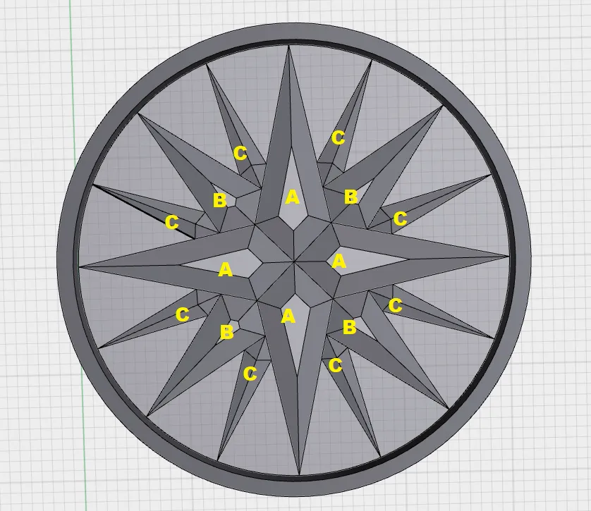 Mariners Compass by Waldo | Download free STL model | Printables.com