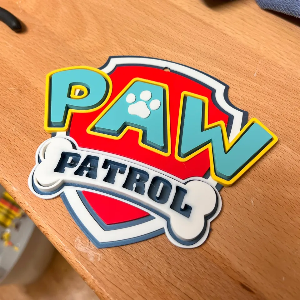 5-Colour Paw Patrol Logo by chylld | Download free STL model ...