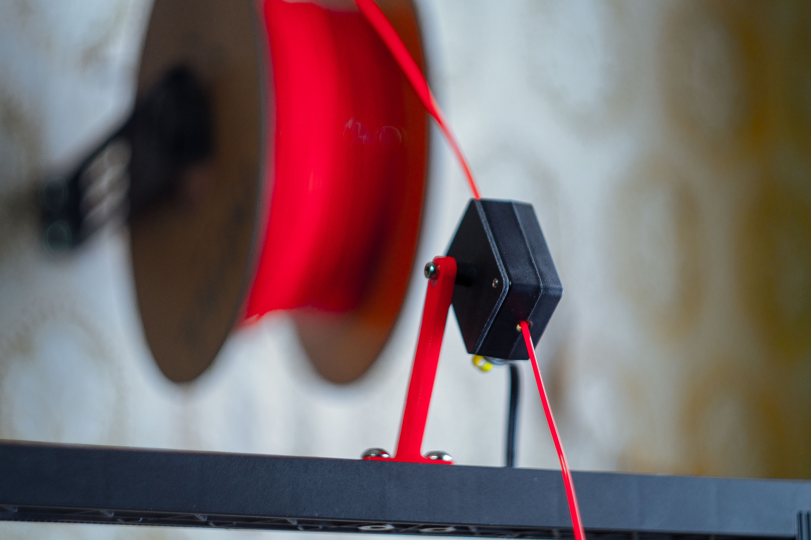 Filament Runout Sensor As A Filament Guide By Dice Download Free Stl