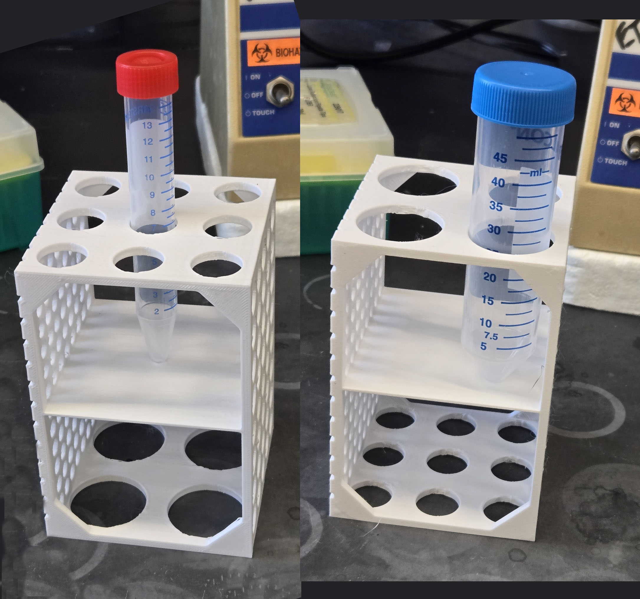 4 Way Tube Rack by blackwinged_zero | Download free STL model ...