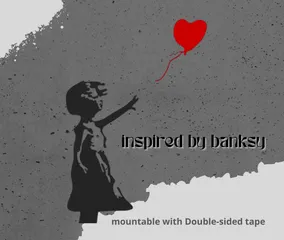 Banksy's Girl with Baloon Wall Art