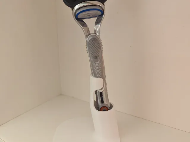 Stand for one Gilette Fusion razor