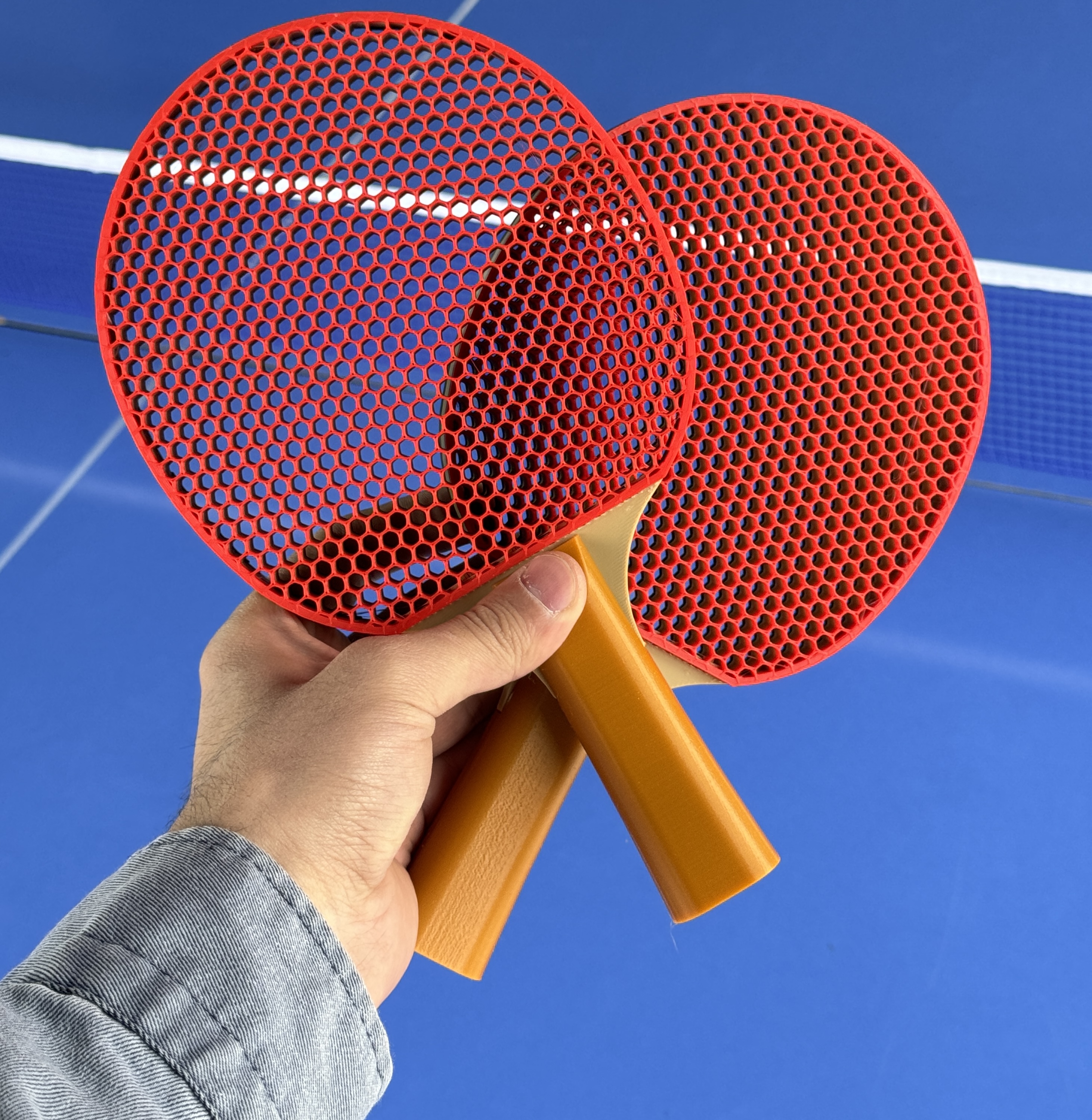 SILENT PING PONG PADDLE - AIRLESS INFILL DESIGN