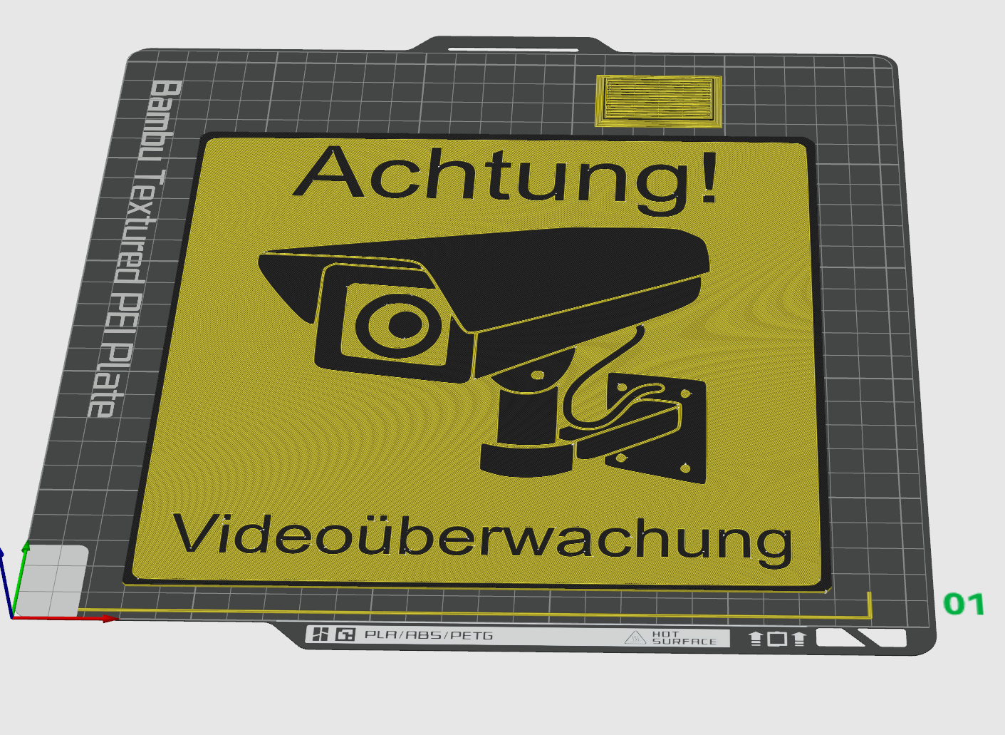 Videoüberwachungsschild