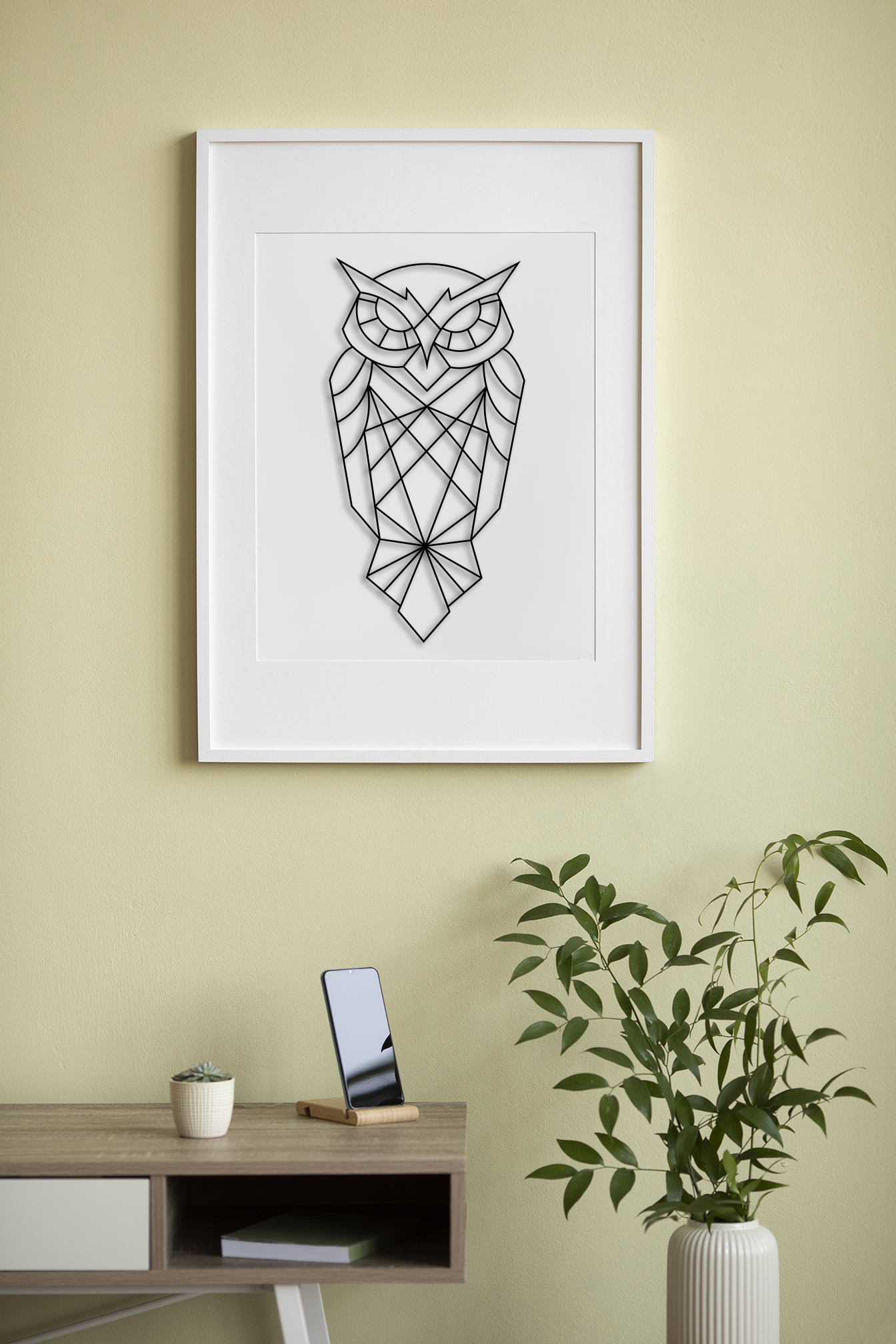 Geometric Owl Wall Art