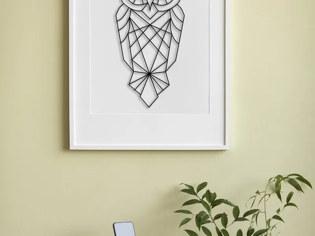 Geometric Owl Wall Art